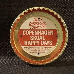 Vintage Copenhagen, Skoal, Happy Days, Smokeless Tobacco Can Cutter